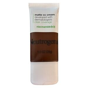 Neutrogena Matte CC Cream Clear Coverage Niacinamide 1oz Shade Sienna 10.0